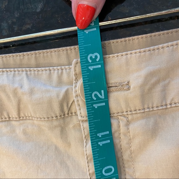 Christopher/Banks Capris Cotton/Spandex Relaxed Baggy Fit Pockets Tab Cuffs  14 - Picture 8 of 13